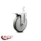 Service Caster 6 Inch Gray Poly Wheel Swivel 7/8 Inch Square Stem Caster with Total Lock Brake SCC-SQTTL20S614-PPUB-GRY-78 - alternate 2